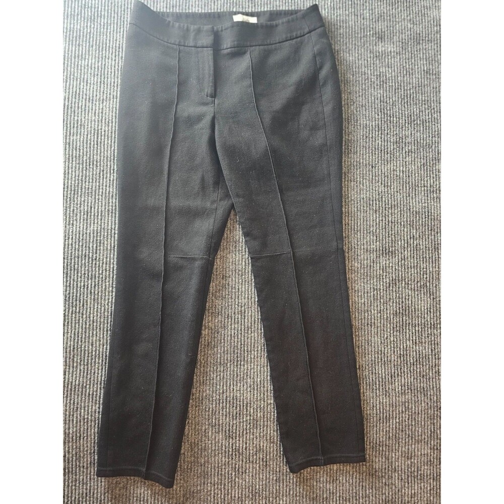 Ann Taylor Loft Seamed Ponte Leggings Pants Black Size 6